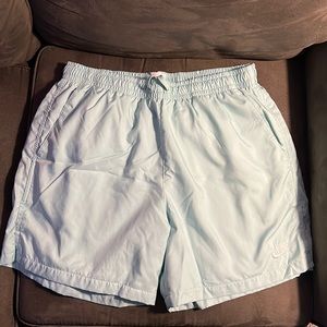 Barely worn light blue Nike Shorts size large